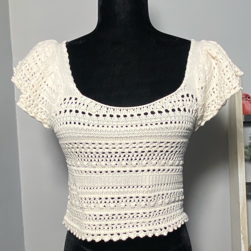 Sincerely Jules Loose Knit Crop Top